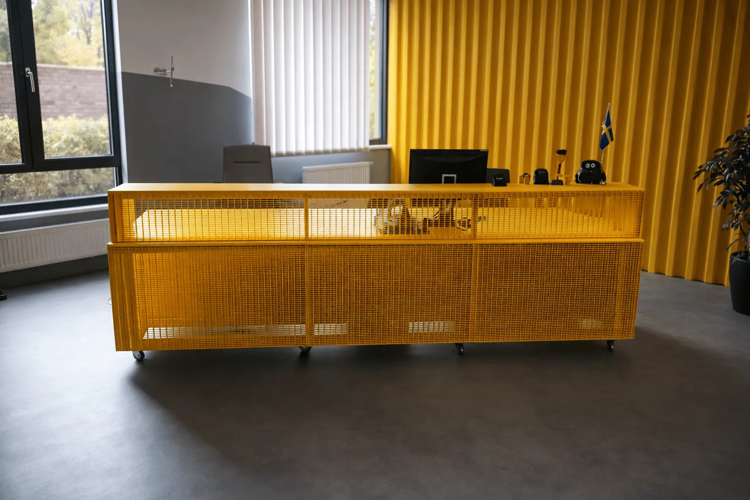 Designová recepce z podlahových roštů